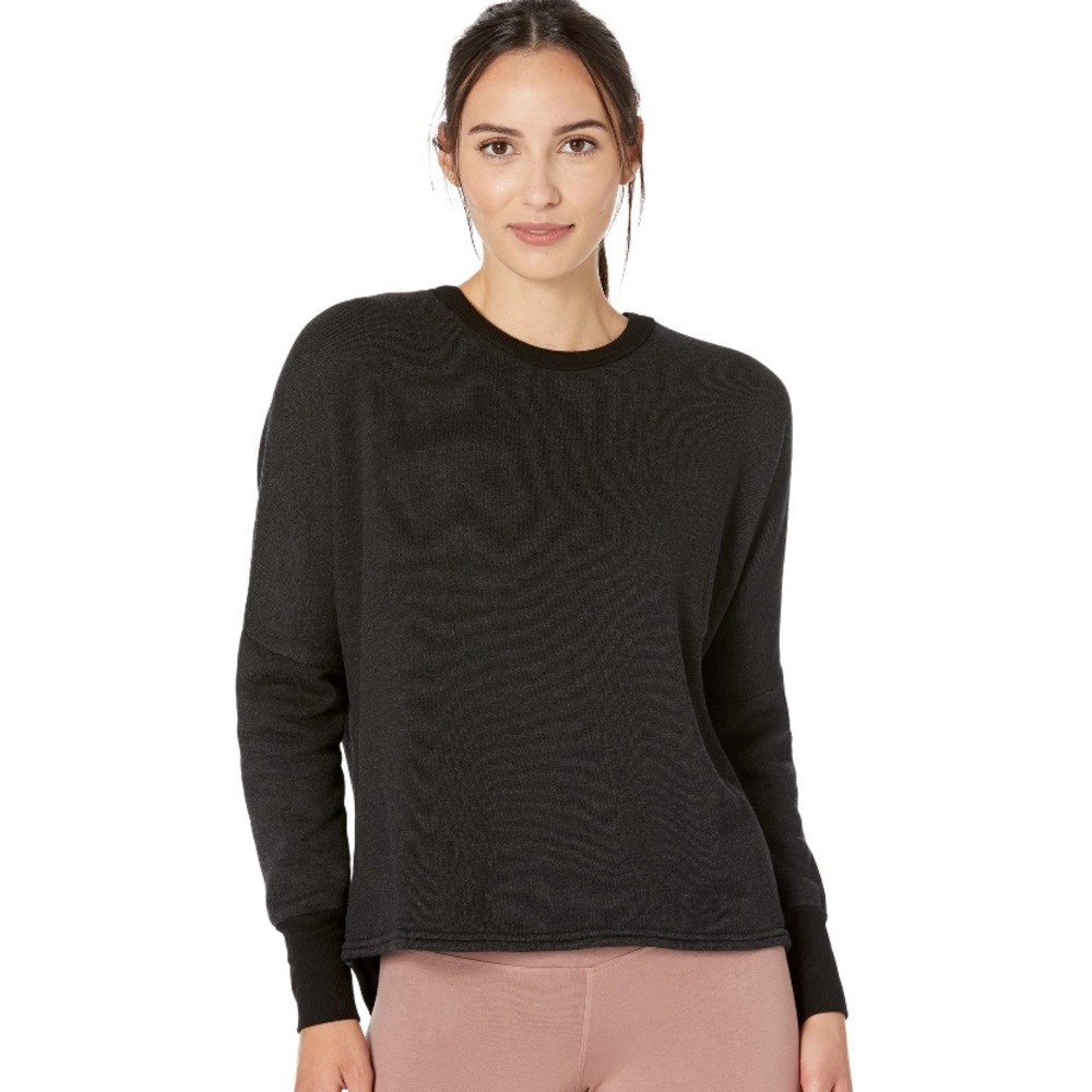 Hard Tail High-Low Pullover Sweater - Black - XL
